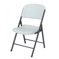 White Folding Chairs (Wide)